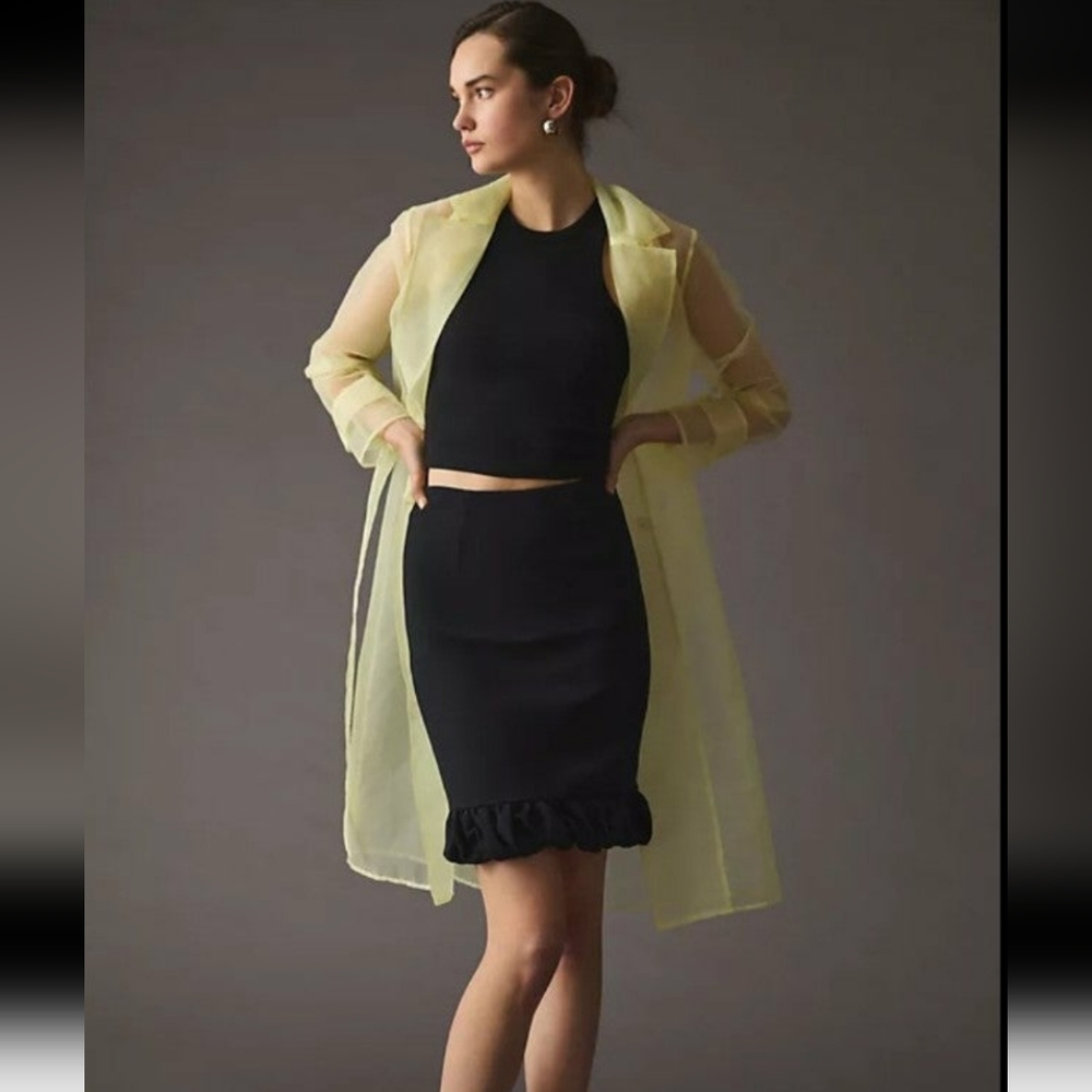 NWT Anthropologie Bubble-Hem Skirt Size 2